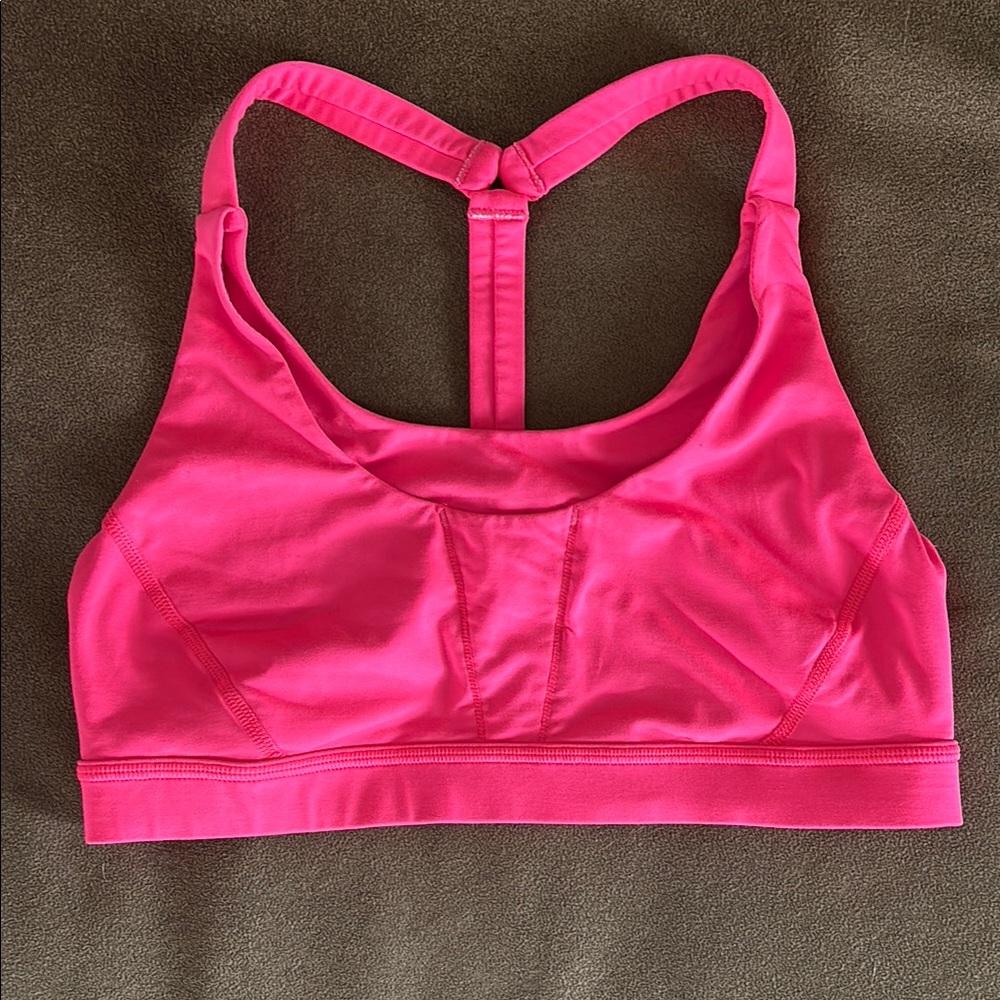 lululemon athletica Hot Pink T-Back Sports Bra